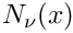$ N_{\nu}(x) $