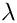 $\lambda$